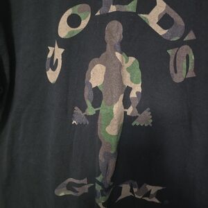 Men's Black Camo Gold's Gym Vintage T-Shirt